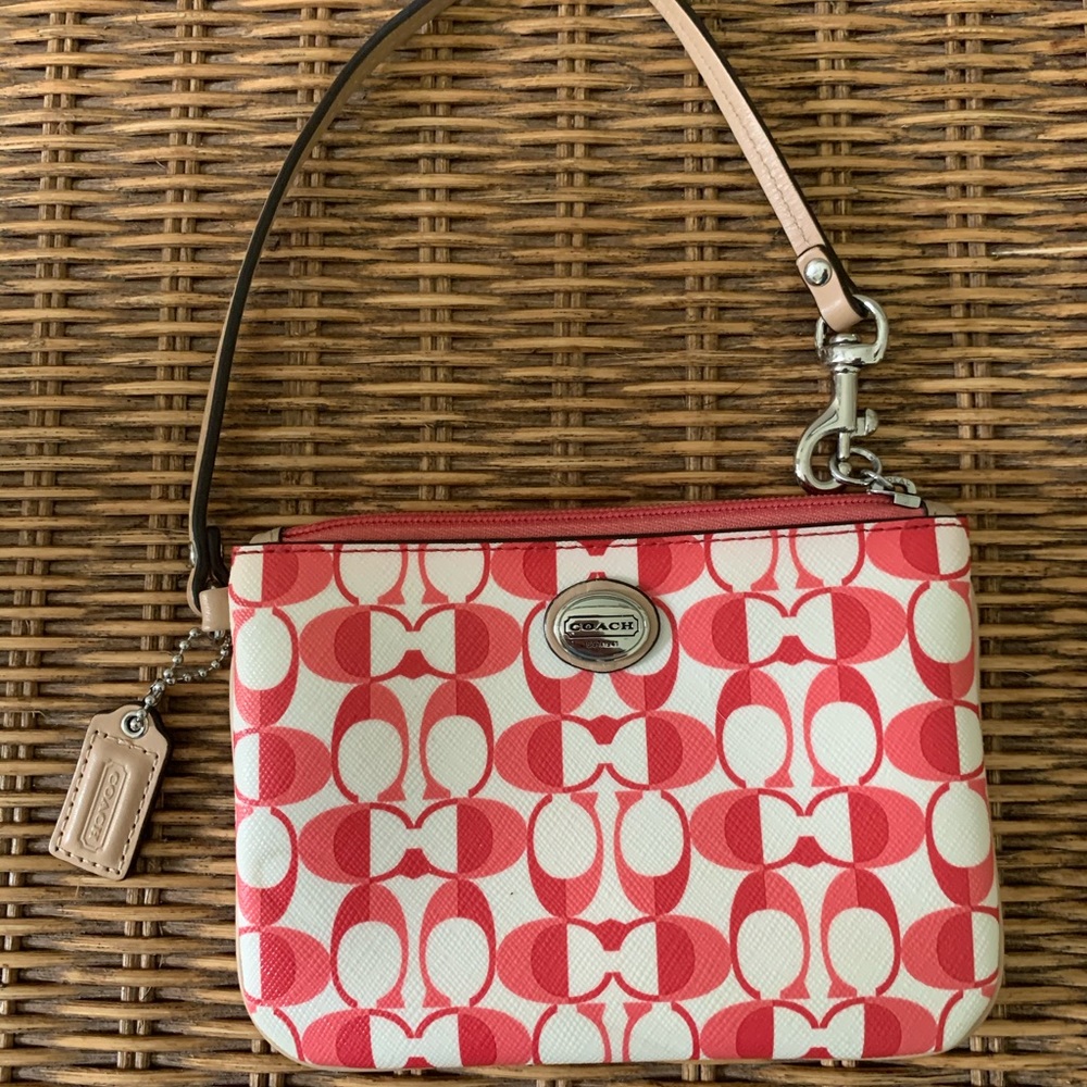 Coach Corner Zip Wristlet